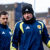 Nathan Patterson trains with the Scotland squad ahead of Saturday's game with Japan at Hampden Park this weekend. Cr: SNS Group.
