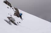 Joey Pickering competing at the 2026 Coe Cup freeride event at Glencoe