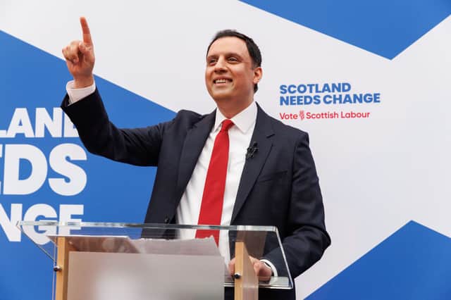Scottish Labour leader Anas Sarwar at the launch of the party's 2026 Scottish Parliament election campaign
