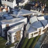 Scottish Parliament building in Edinburgh