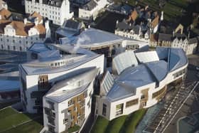 Scottish Parliament building in Edinburgh