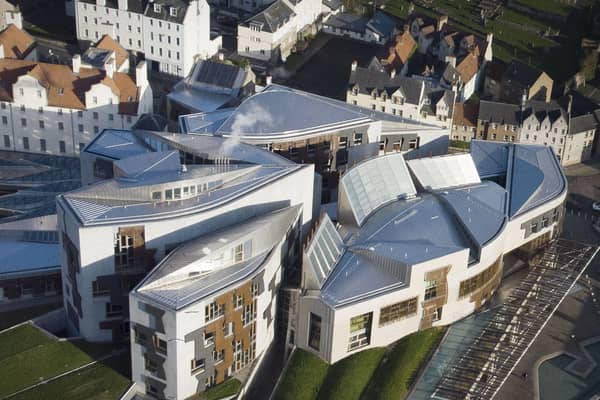 Scottish Parliament building in Edinburgh