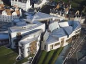 Scottish Parliament building in Edinburgh
