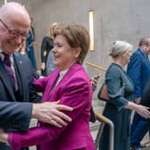 First Minister John Swinney and former first minister Nicola Sturgeon.