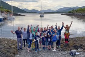 Some of the Loch Leven Sea Savers volunteers after water testing in Ballachulish