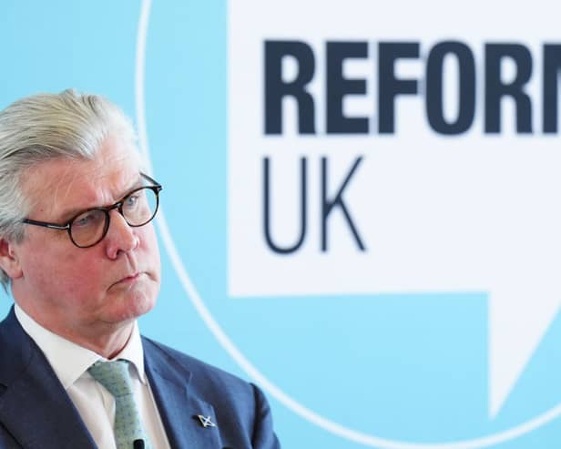Malcolm Offord is Reform UK’s Scottish leader