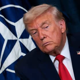 Donald Trump's threat to withdraw the US from Nato is a crisis that demands a serious response from the UK (Picture: Chip Somodevilla)