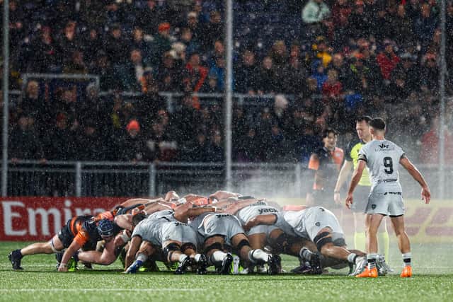 Edinburgh Rugby's pack had the upper hand over Toulon during the Investec Champions Cup victory at Hive Stadium in December.