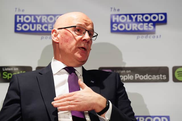 First Minister John Swinney