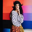 Lucia Fairfull in Vivienne Westwood for Catwalk: The Art of The Fashion Show at V&A Dundee. Credits: Lucia Fairfull at Model Team; Creative: Too Gallus; Photography: Barrington Reeves; Director of Photography: Jacob Gandy; Styling: Gareth Valentino; Hair: Reece Phimster, Ponyboy; Makeup: Laura Long; Location: Nightsky Studios