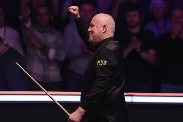 John Higgins in one match away from the final.