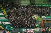 Hearts' fans watch on during the 2-1 victory at Celtic Park in December. They will return for a potential title decider on the final day of the season. (Photo by Craig Foy / SNS Group)