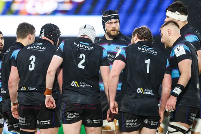 Glasgow Warriors' Max Williamson (centre) during the Investec Champions Cup round of 16 match with Vodacom Bulls at Scotstoun Stadium.