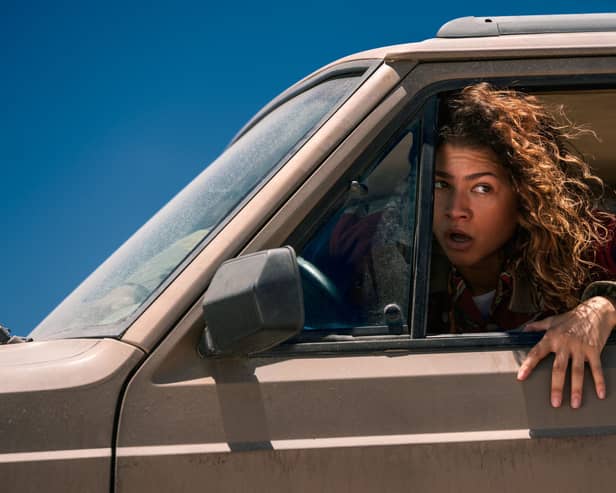 Zendaya as Rue in Euphoria season 3. 