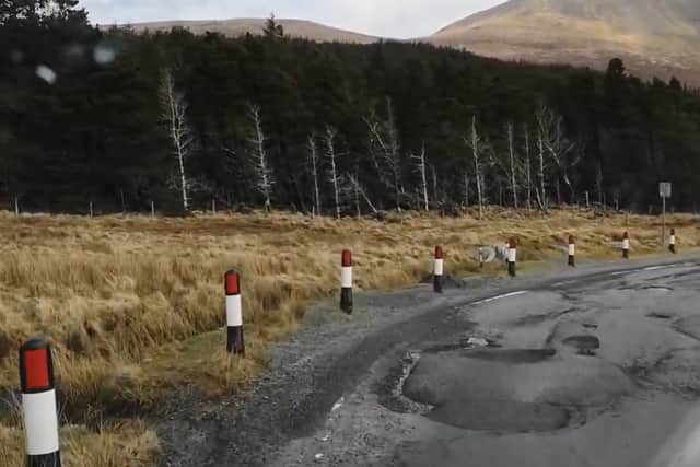 The road was repaired last year but has returned to its "terrible" state, locals said