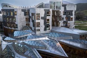 The Scottish Parliament building in Edinburgh