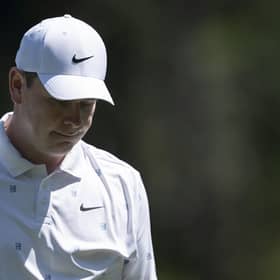A glum-looking Bob MacIntyre as he missed the cut in the Masters for the second year in a row