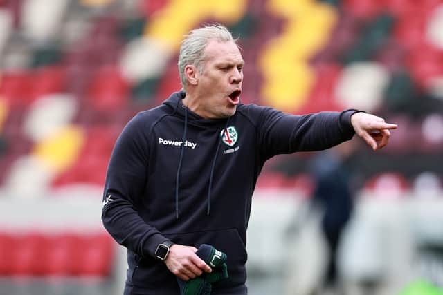Brad Davis during his time as assistant coach of London Irish.