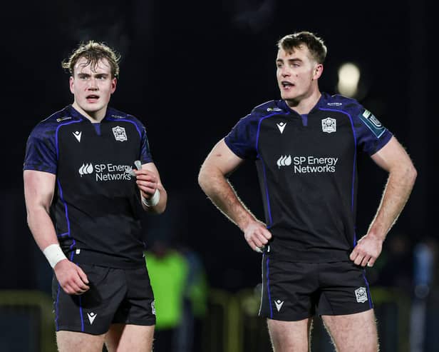 Kerr Yule (left) is 'buzzing' to have signed his first pro contract with Glasgow Warriors having been a fan of the club since he was a young child (Pic: SNS)