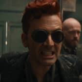 David Tennant as Crowley in Good Omens 3. 