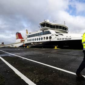 Isle of Islay was in dock for two weeks in July  