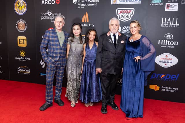 Glenrothan cast and crew - including Alan Cumming, Alexandra Wilkie and Brian Cox at the Palm Springs International Film Festival in January.