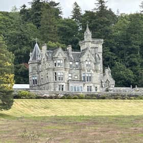 The 19th century Kinnettles Castle has been placed on the market. Picture: Contributed