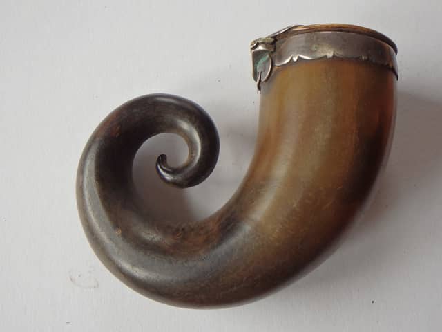 The ram's horn snuff mull was discovered in an attic. Picture: West Highland Museum