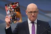 John Swinney revealed the SNP's manifesto in Glasgow