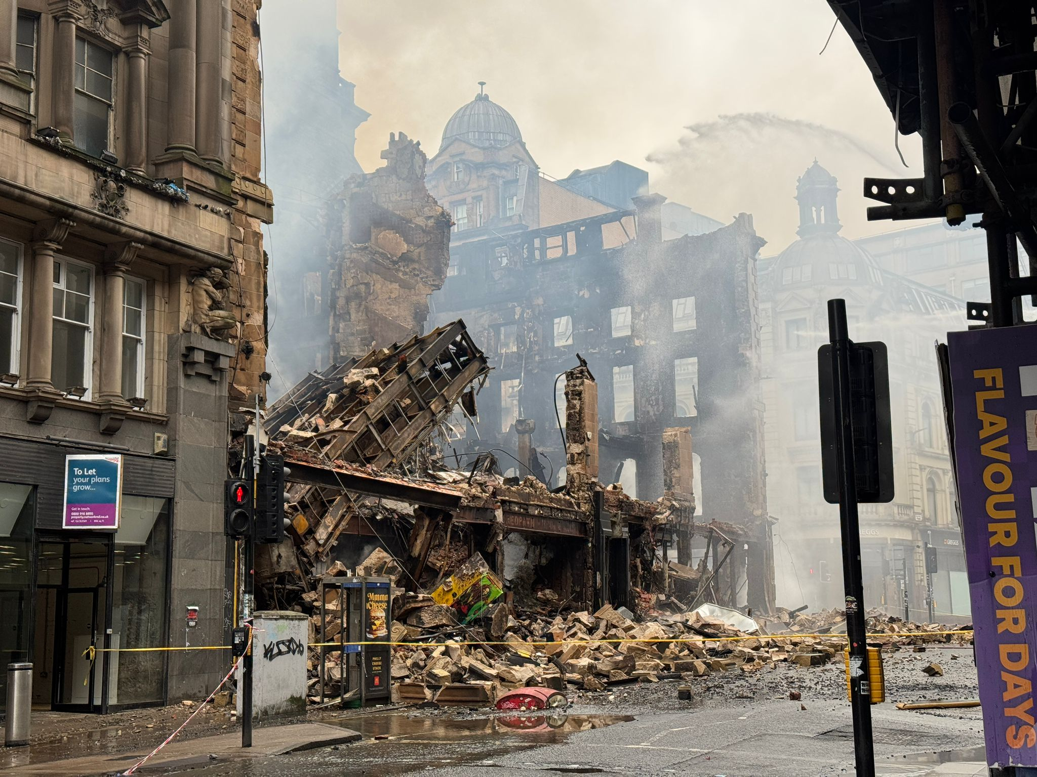 Date set for re-opening of fire ravaged Union Street in Glasgow four months after blaze