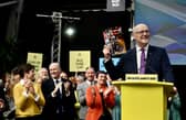 John Swinney metaphorically 'jumped the shark', like Fonzie in Happy Days, when he launched the SNP's manifesto (Picture: Lisa Ferguson)