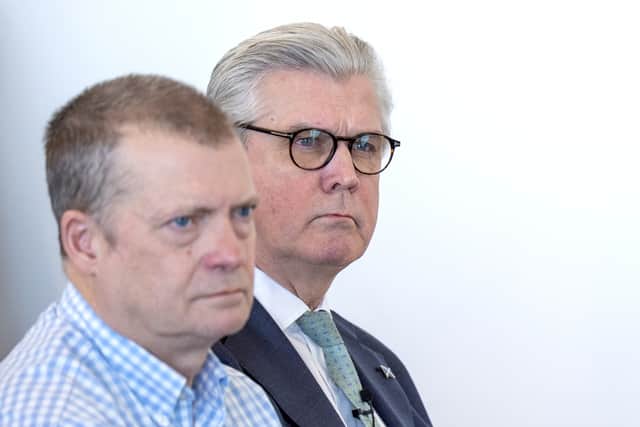 Reform's Graham Simpson with Scotland leader Malcolm Offord