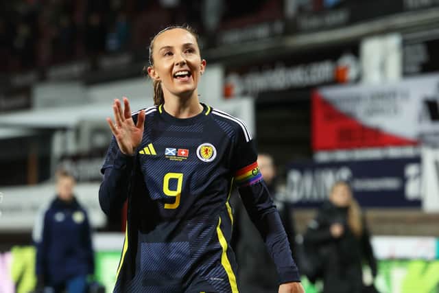 Scotland's Caroline Weir has been awarded the Scottish Football Writers' Association International Women's Player of the Year. (Photo by Ross Parker / SNS Group)
