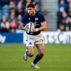 Rufus McLean during his Scotland debut against Tonga at Murrayfield, on October 30, 2021.