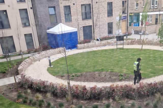 A 16-year-old boy was rushed to hospital after falling from a window at a flat on Margaret Thomson Crescent, near Salamander Street in Leith.