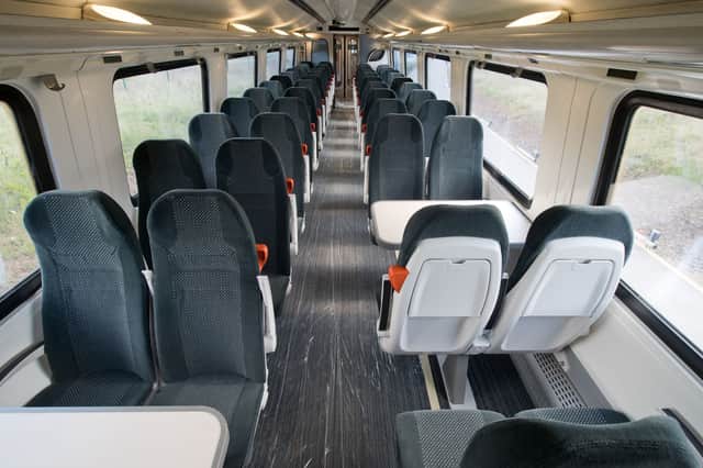 The carriages feature new or "refreshed" seats in "sleek grey and silver tones"