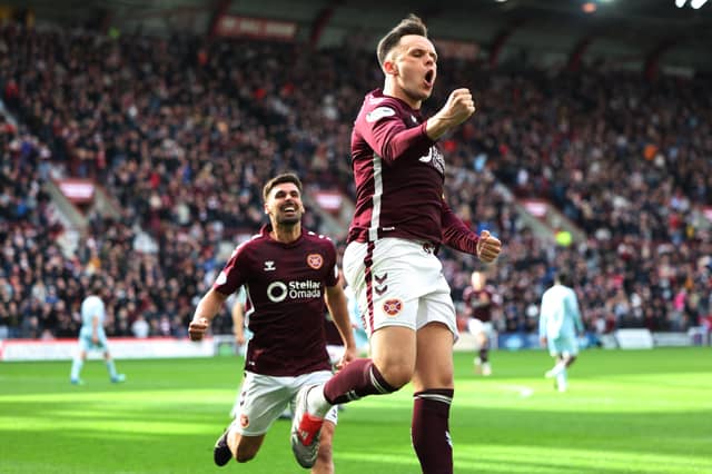 Hearts are riding high but will they become the first team outside of the Old Firm to win the Scottish league title in 40 years? (Picture: Zak Mauger)
