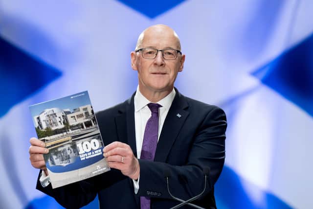 SNP leader John Swinney has published what he will prioritise in the first 100 days of his party being re-elected to Holyrood