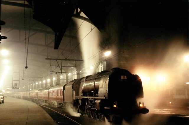 A sleeper train at Glasgow Central in 1964