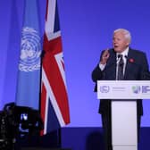 Sir David Attenborough delivers a memorable speech at the opening ceremony of the United Nations' COP26 climate conference in Glasgow in 2021 (Picture: Yves Herman/WPA pool)