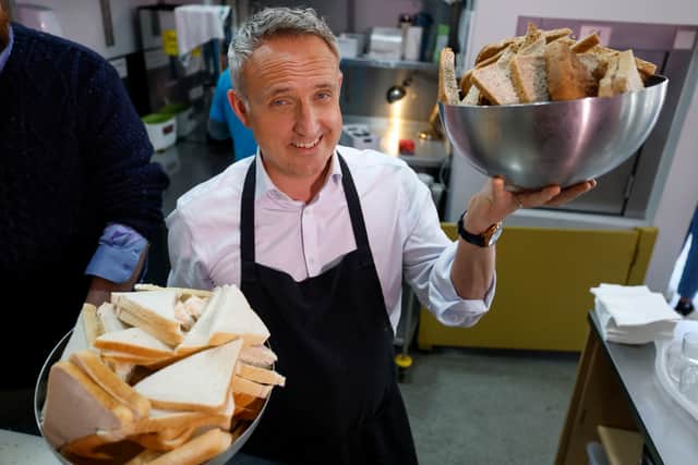Scottish Liberal Democrat leader Alex Cole-Hamilton, seen visiting the Glasgow City Mission, has a real passion for progressive politics (Picture: Jeff J Mitchell)