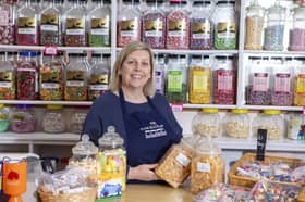 Liz Crossley-Davies, of The Star Rock Shop in Kirriemuir, credits its longevity to a secret recipe (Picture: Katielee Arrowsmith)