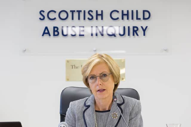 Lady Smith chairing the Scottish Child Abuse Inquiry