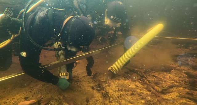 University of Southampton of excavating underwater at Loch Bhorgastail