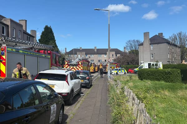 The blaze in Edinburgh's Whitson Road sparked a major emergency response.
