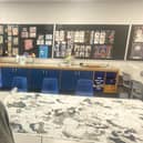 Ms Pinkney remade some of the pieces from the collection from her classroom in St David's high school while her house was being renovated 