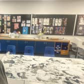Ms Pinkney remade some of the pieces from the collection from her classroom in St David's high school while her house was being renovated 
