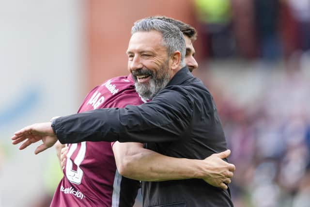 Hearts pair Derek McInnes and Claudio Braga landed awards.