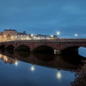 Night view of Ayr 