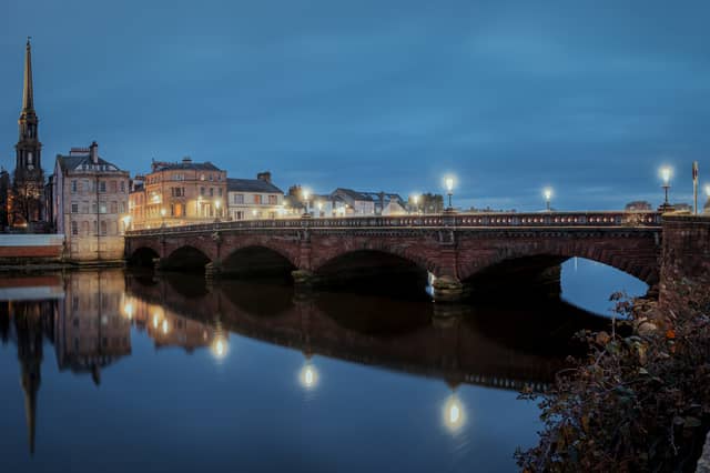 Night view of Ayr